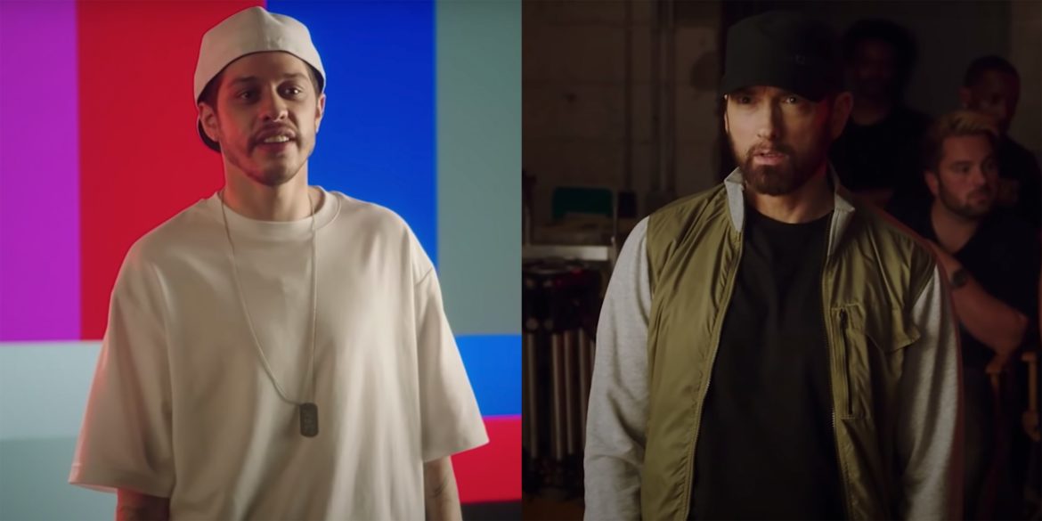 eminem-interrupts-pete-davidson’s-final-eminem-tribute-snl-sketch:-watch