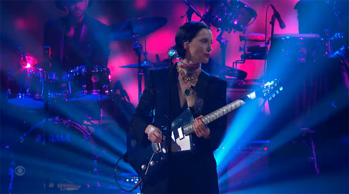 watch-st.-vincent-perform-“down”-on-“stephen-colbert”