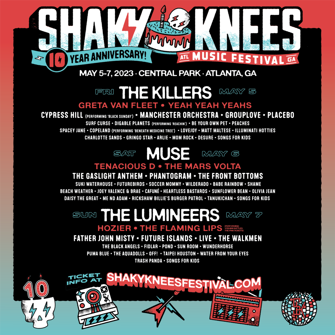 shaky-knees-2023-has-the-walkmen-reunion,-the-flaming-lips-performing-yoshimi-in-full,-&-much-more