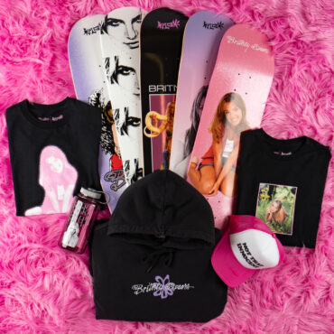 win-a-britney-spears-x-welcome-skateboards-prize-package:-five-different-decks-+-merch