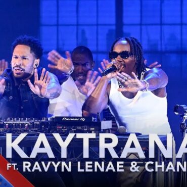 watch-kaytranada-give-a-very-fun-colbert-performance-with-channel-tres,-ravyn-lenae,-&-a-bunch-of-dancers