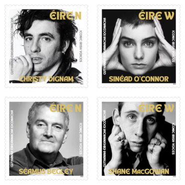 ireland-honors-sinead-o’connor,-shane-macgowan,-christy-dignam,-&-seamus-begley-with-postage-stamps